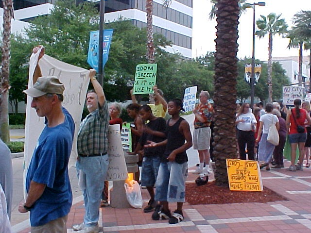 Baywalk protest