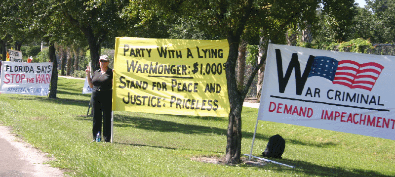 Bush protest Tampa Sept. 2006