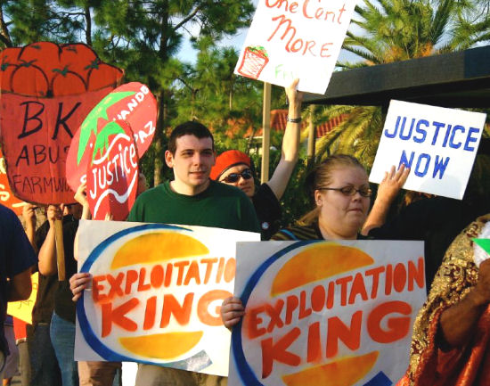 Solidarity Action with the Coalition of Immokalee Workers. St. Petersburg, FL, September 2007