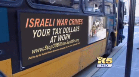 Israel war crimes on Seattle buses