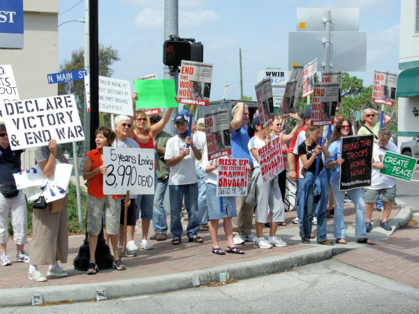 March 19, 2008, 5 Year Iraq War "Anniversary" actions in Tampa Bay Area, 5 Years of War.com