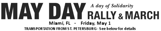 May Day in Miami, Transportation from St. Petersburg